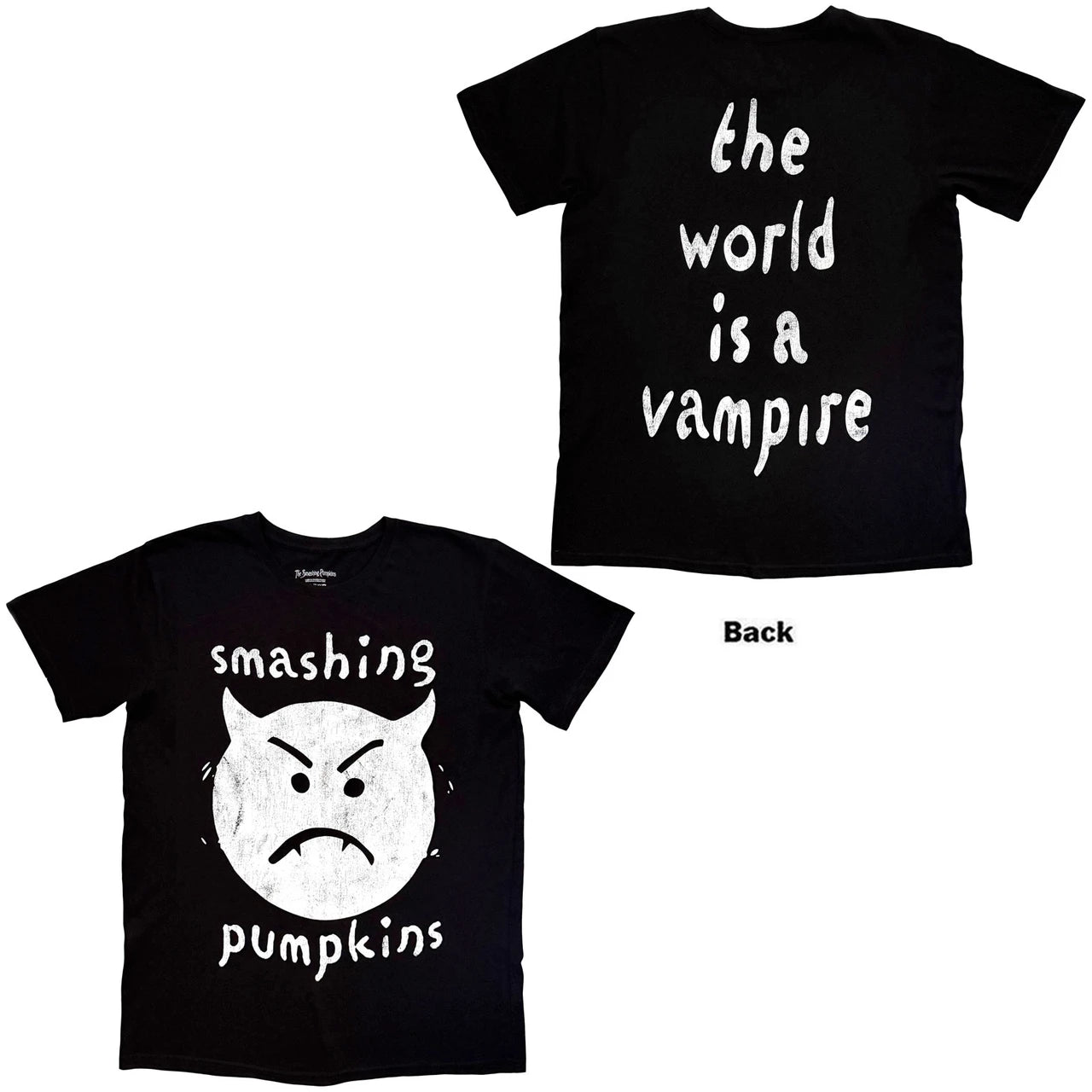 The Smashing Pumpkins Unisex T-Shirt: The World Is A Vampire (Black) (Back Print)