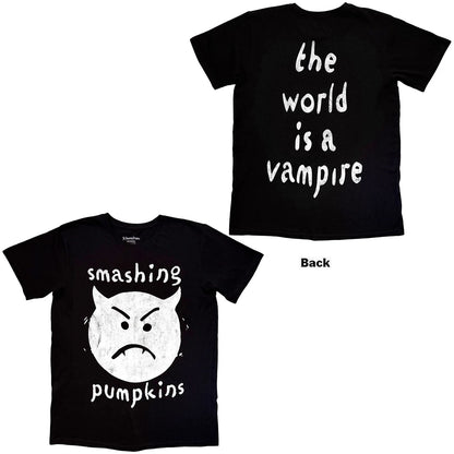 The Smashing Pumpkins Unisex T-Shirt: The World Is A Vampire (Black) (Back Print)