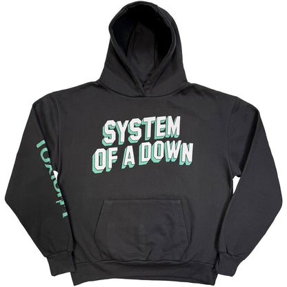 System Of A Down Unisex Pullover Hoodie: Hollywood Logo Tour &
