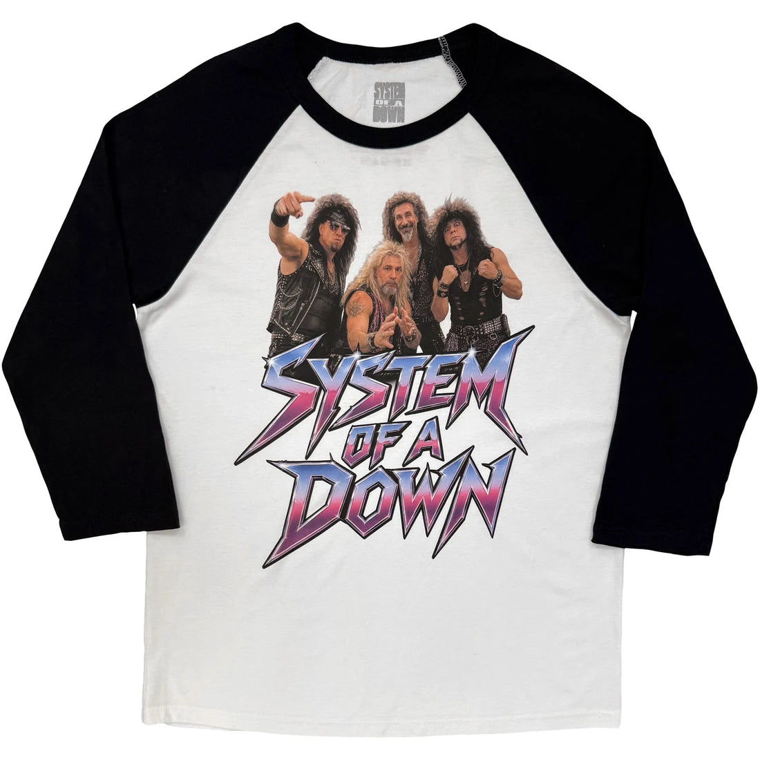 System Of A Down Unisex Raglan T-Shirt: Hair Metal Tour &