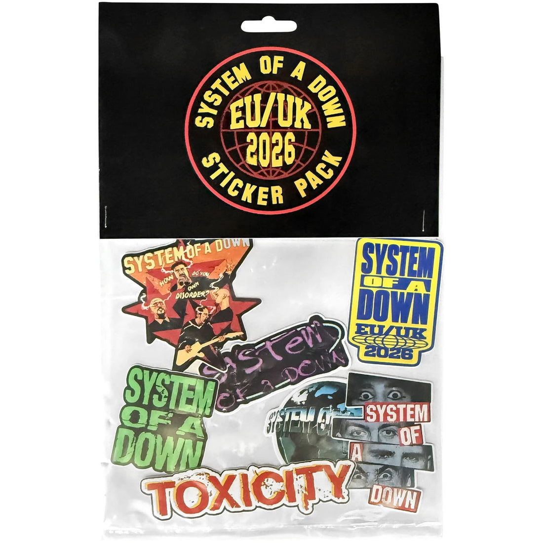System Of A Down Sticker Set: Tour &