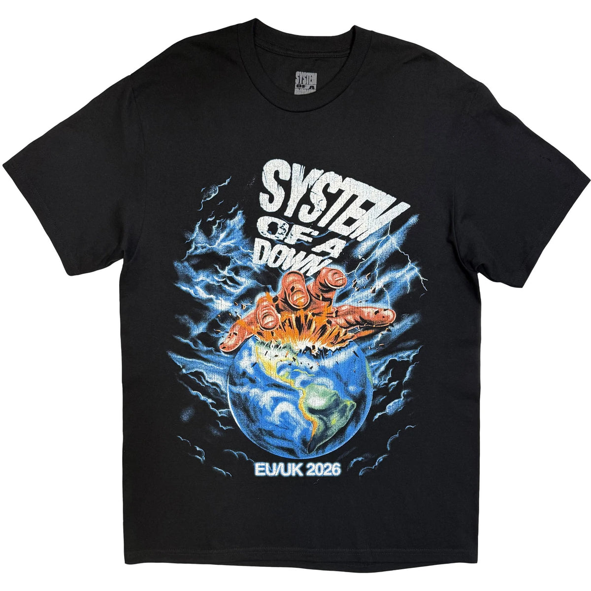 System Of A Down Unisex T-Shirt: Hand/Globe Tour &