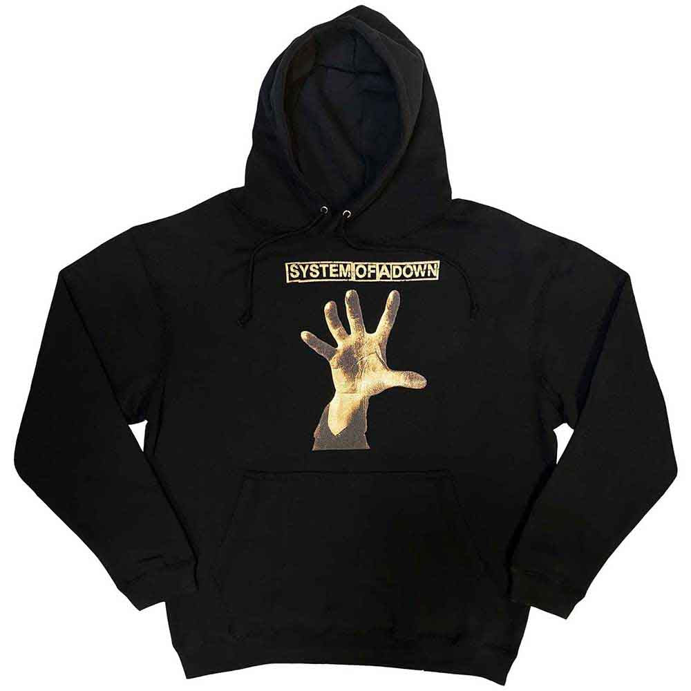 System Of A Down Unisex Pullover Hoodie: Hand (Black)