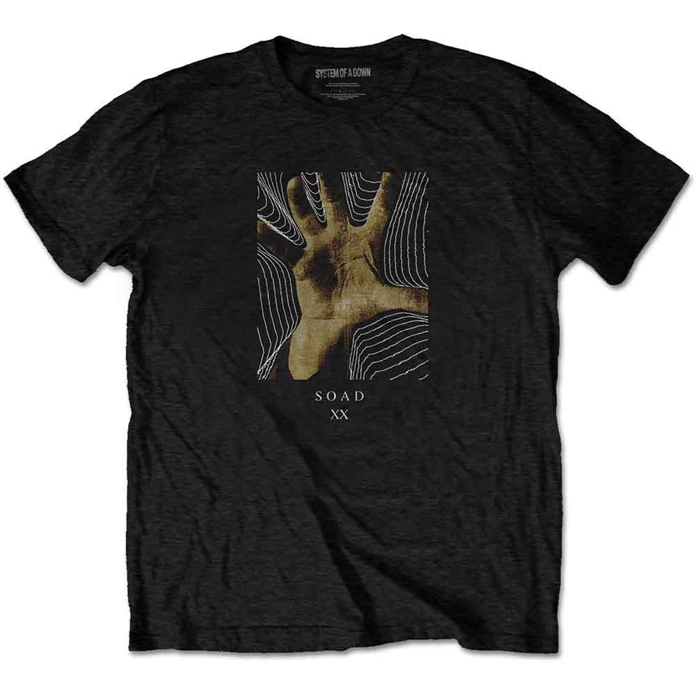 System Of A Down Unisex T-Shirt: 20 Years Hand (Black)