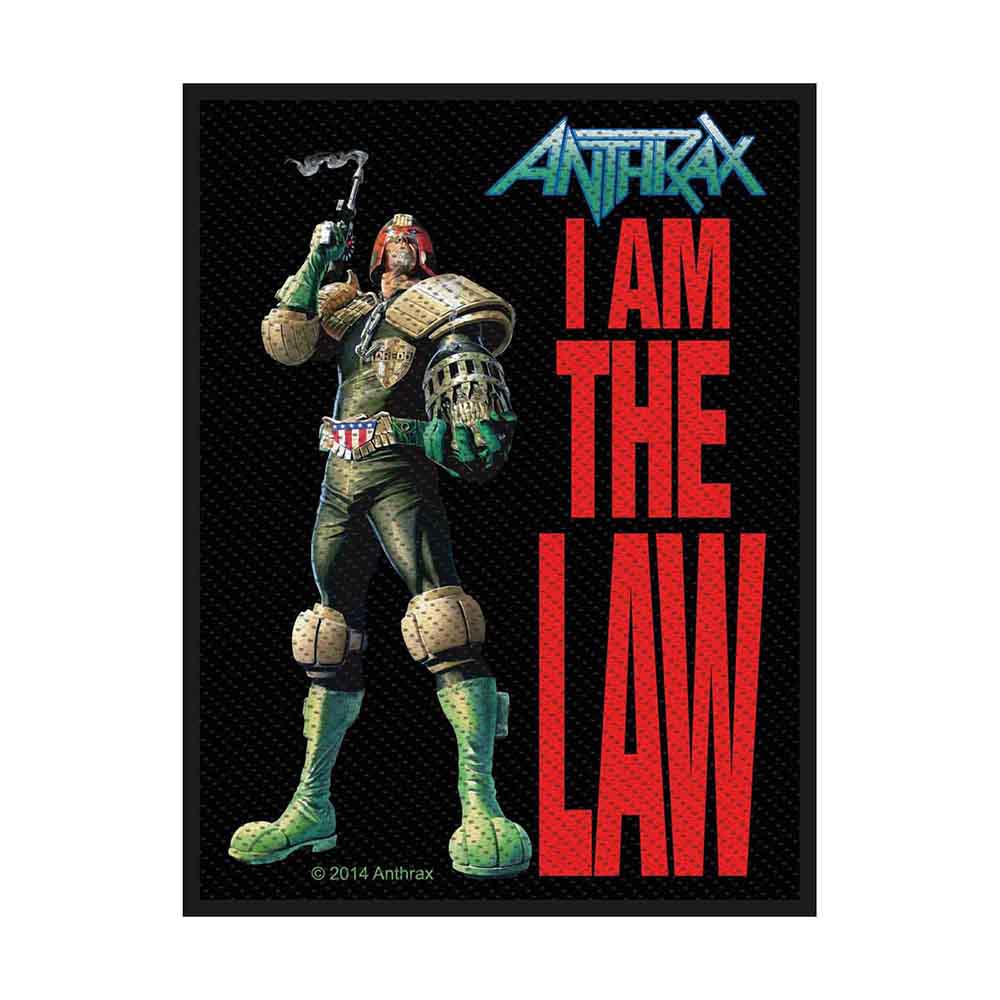 Anthrax Standard Patch: I Am The Law 