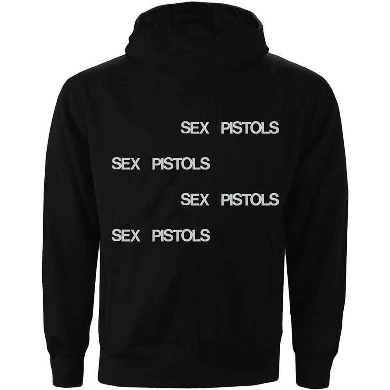 The Sex Pistols Unisex Pullover Hoodie: Pretty Vacant (Black) (Back Print)