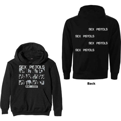 The Sex Pistols Unisex Pullover Hoodie: Pretty Vacant (Black) (Back Print)