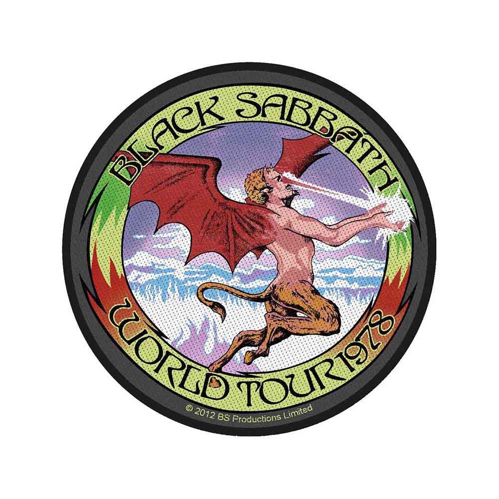 Black Sabbath Standard Patch: World Tour 1978 