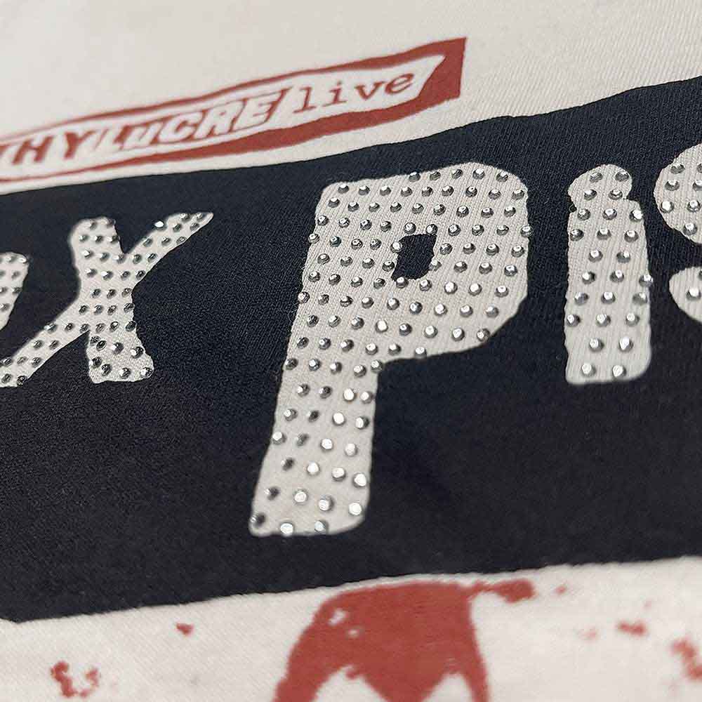 The Sex Pistols Unisex Tank T-Shirt: Filthy Lucre (Natural) (Embellished)