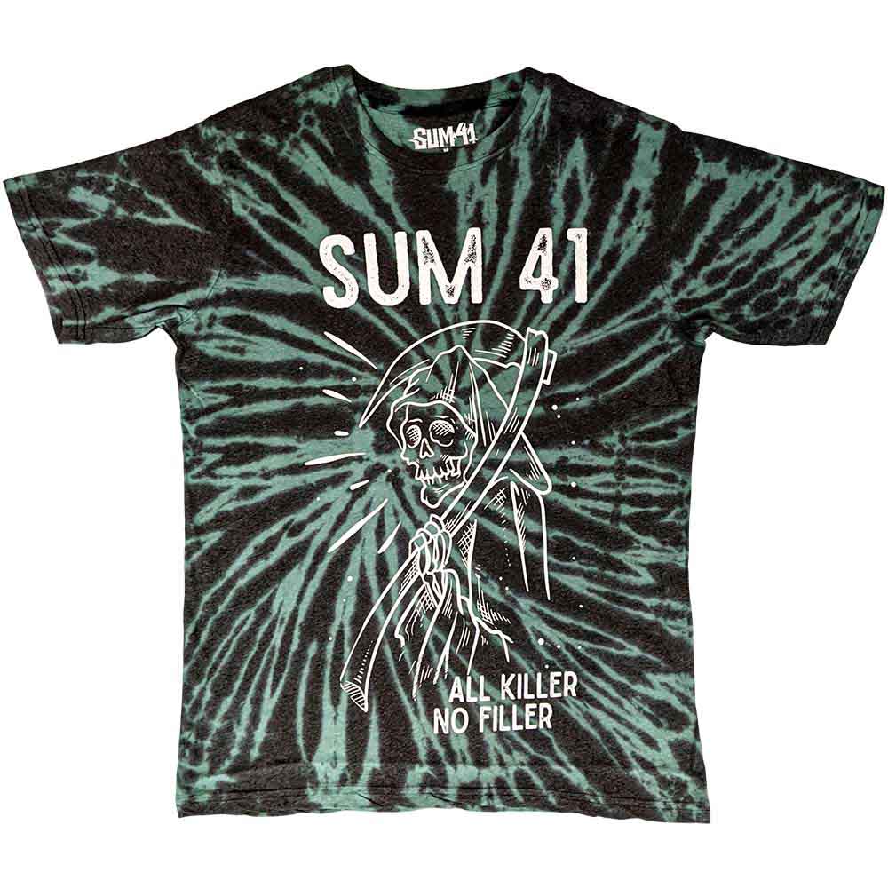 Sum 41 Unisex T-Shirt: Reaper (Green) (Wash Collection) 