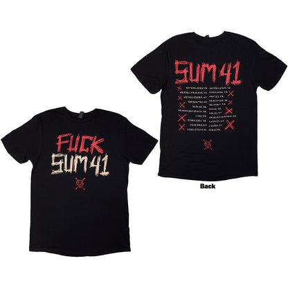 Sum 41 Unisex T-Shirt: Tour &