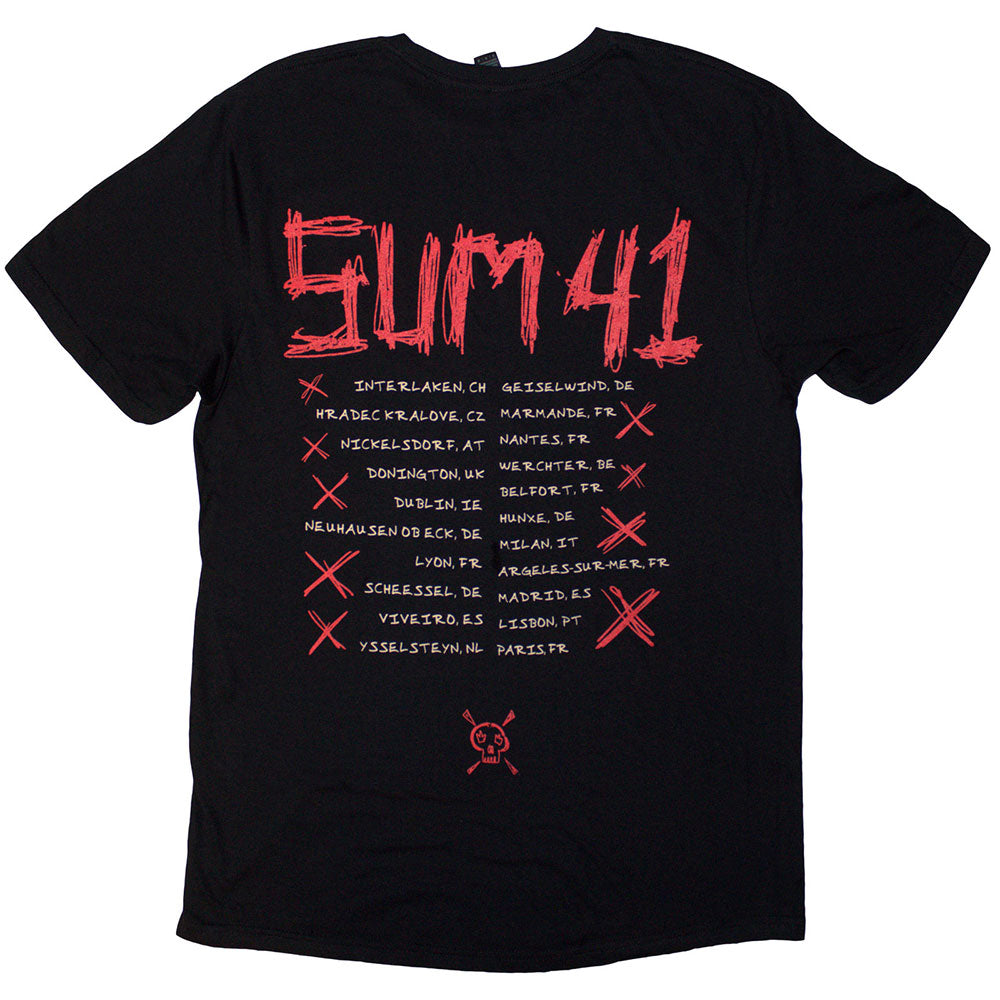 Sum 41 Unisex T-Shirt: Tour &