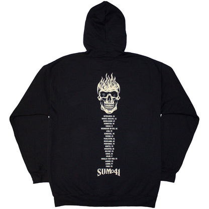 Sum 41 Unisex Zipped Hoodie: Tour &