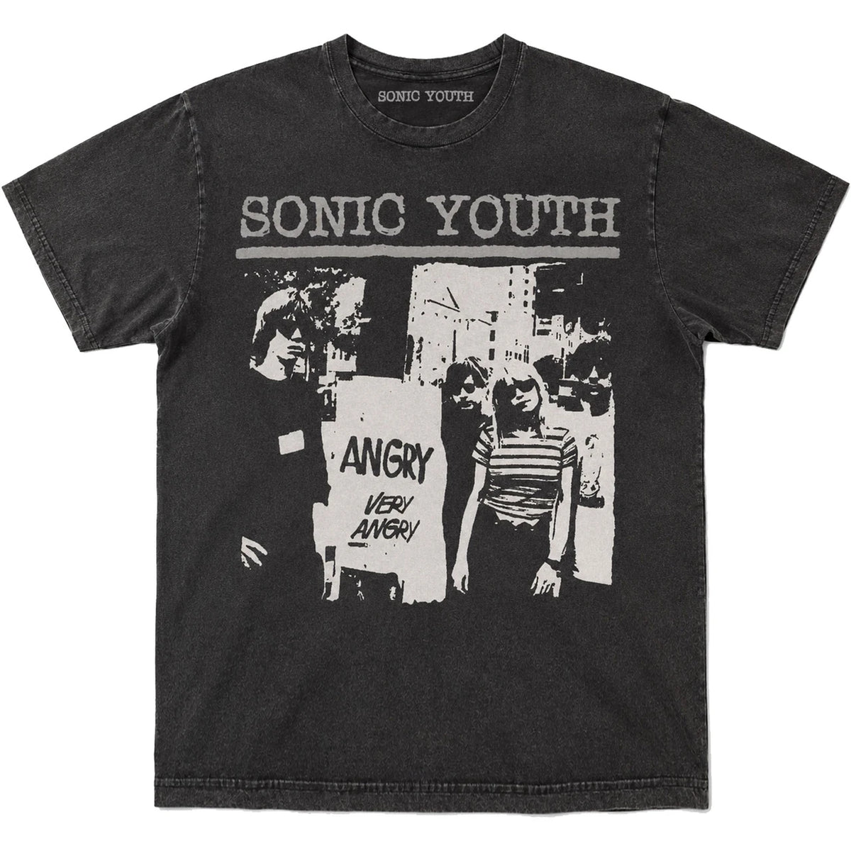 Sonic Youth Unisex T-Shirt: Angry (Black)