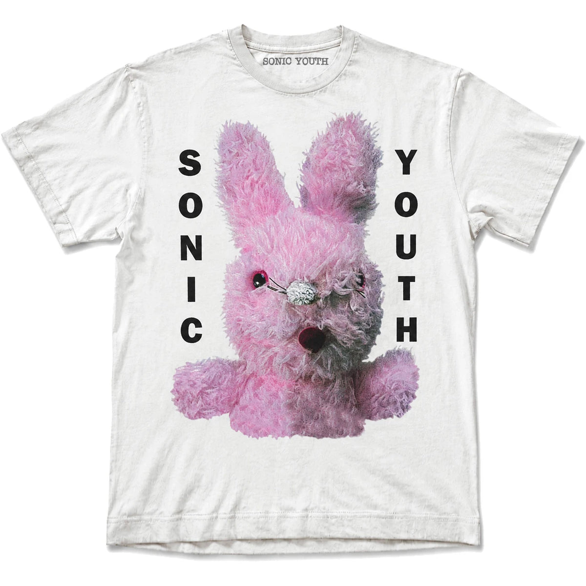 Sonic Youth Unisex T-Shirt: Dirty Bunny (White)