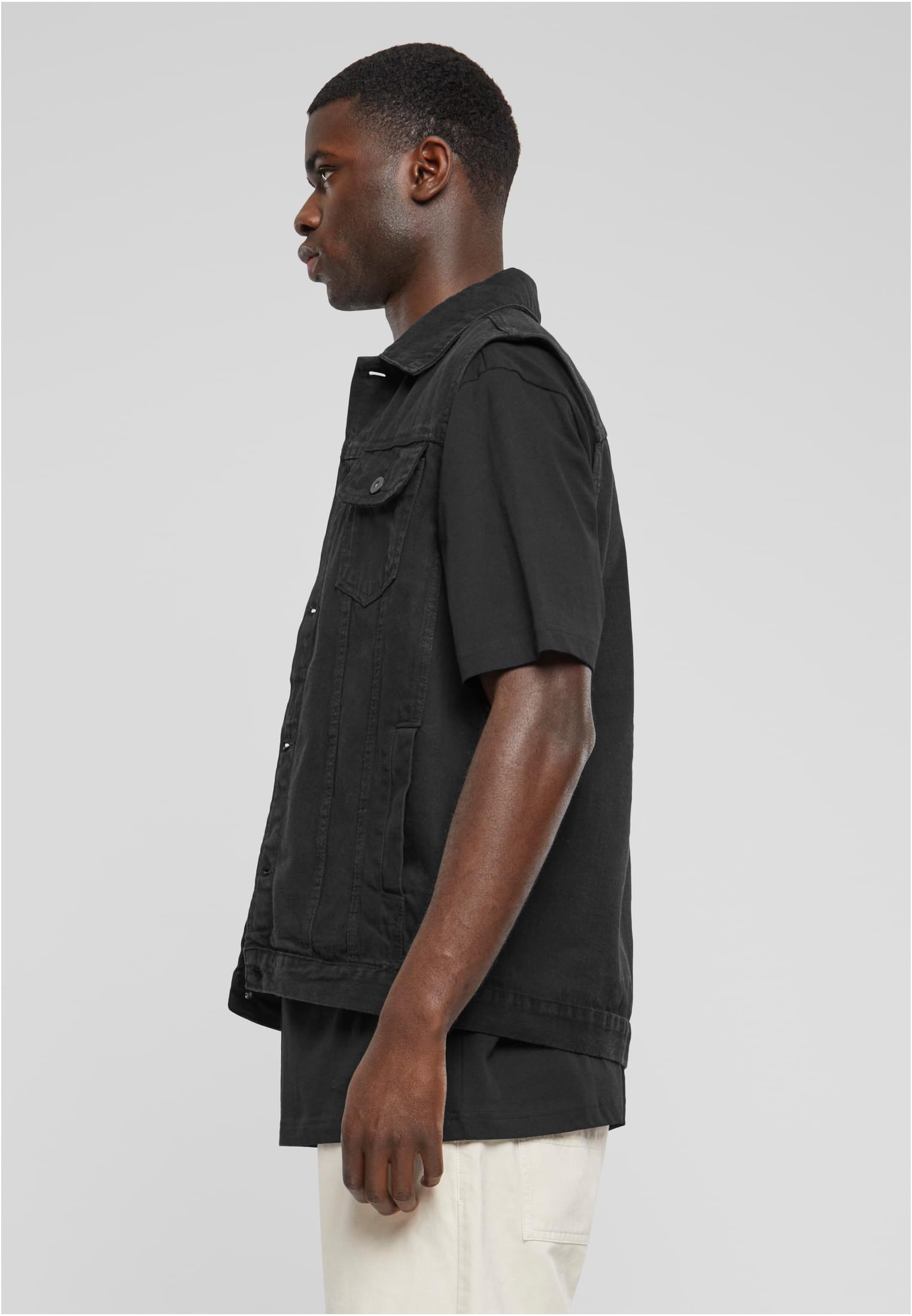 Denim Vest (Black)
