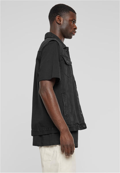 Denim Vest (Black)