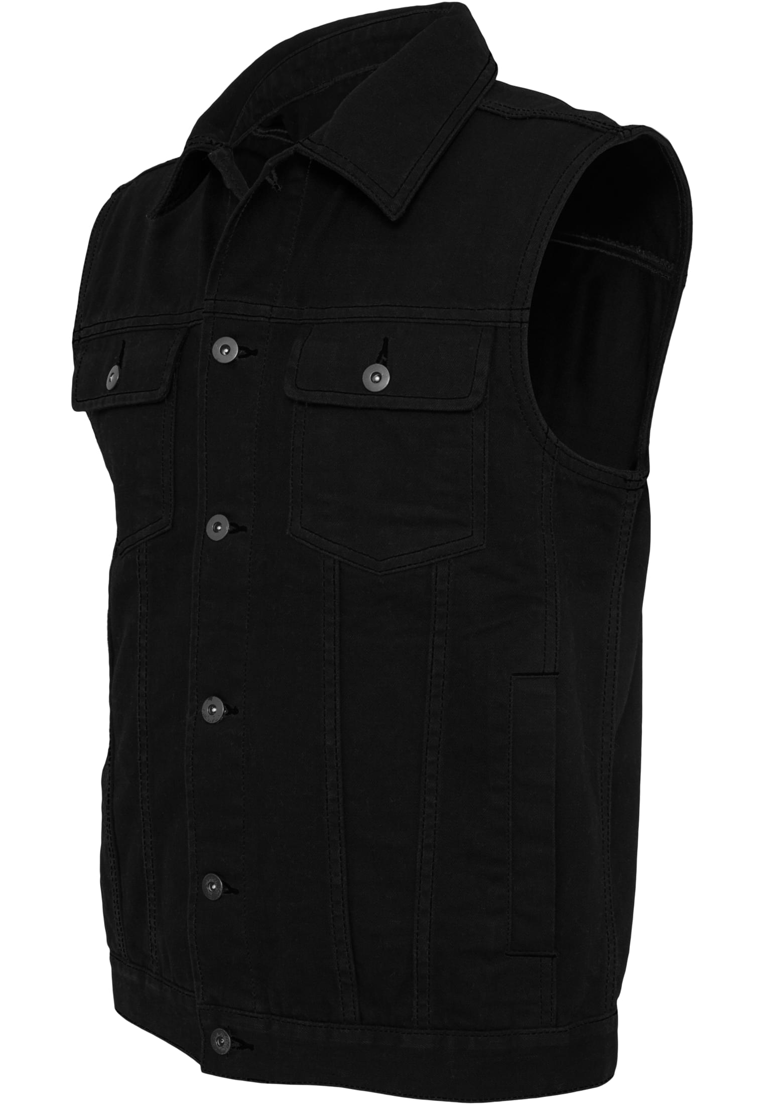 Denim Vest (Black)