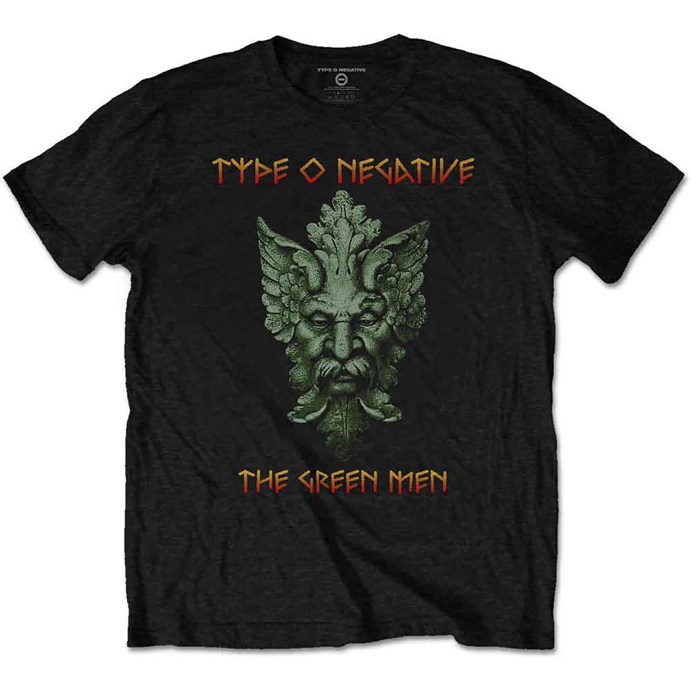 Type O Negative Unisex T-Shirt: Green Man (Black) (Back Print)