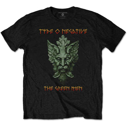 Type O Negative Unisex T-Shirt: Green Man (Black) (Back Print)