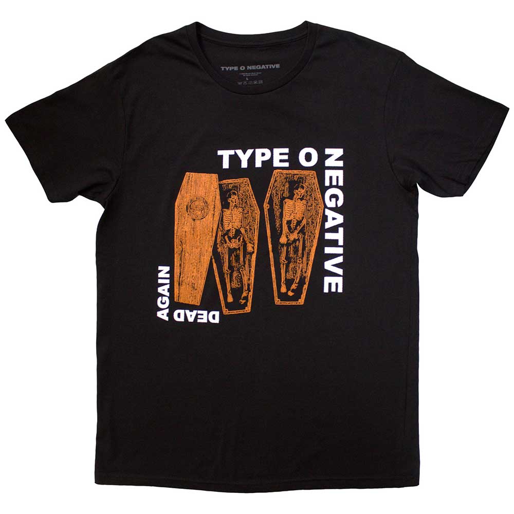Type O Negative Unisex T-Shirt: Dead Again (Black) (Back Print)