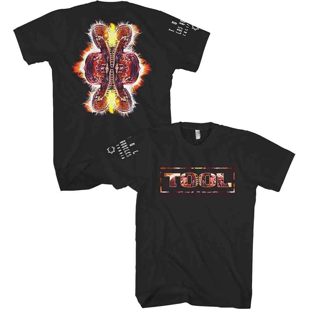 Tool Unisex T-Shirt: Parabola Logo (Black) (Back &amp; Sleeve Print)