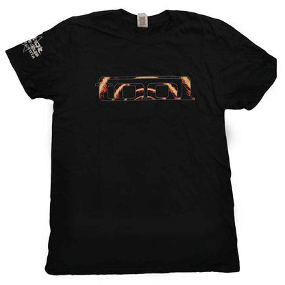 Tool Unisex T-Shirt: Flame Spiral (Black) (Back &amp; Sleeve Print)