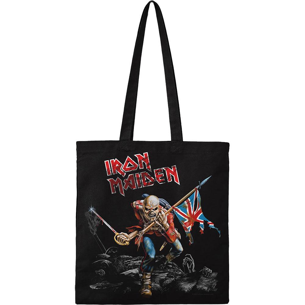 Iron Maiden Cotton Tote Bag: Trooper