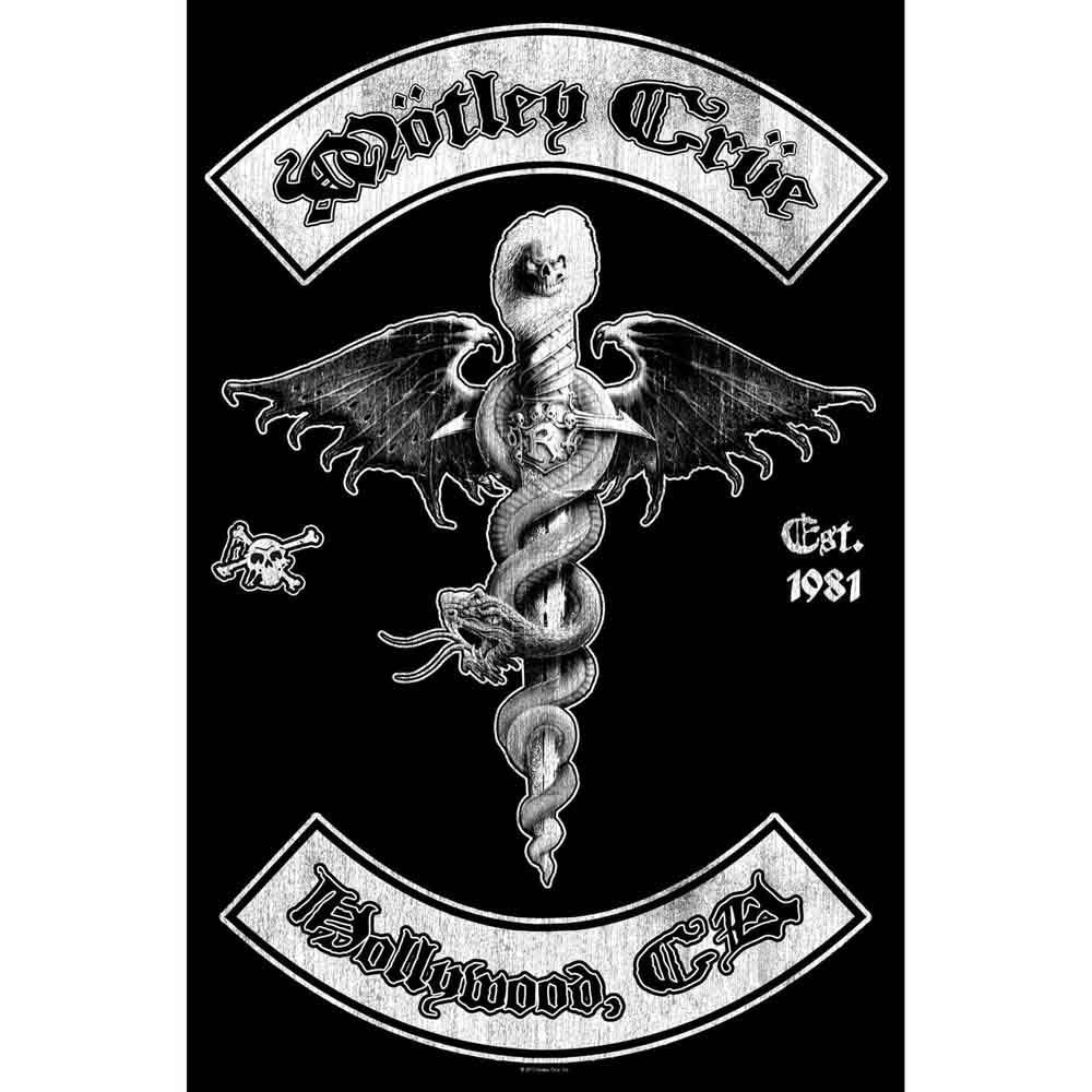 Motley Crue Textile Poster: Hollywood 