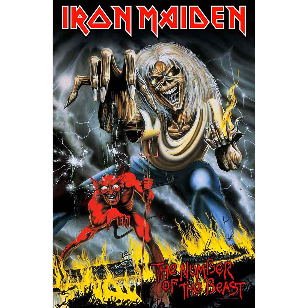 Iron Maiden Textile Poster: Number Of The Beast 
