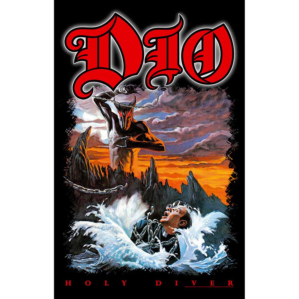 Dio Textile Poster: Holy Diver 