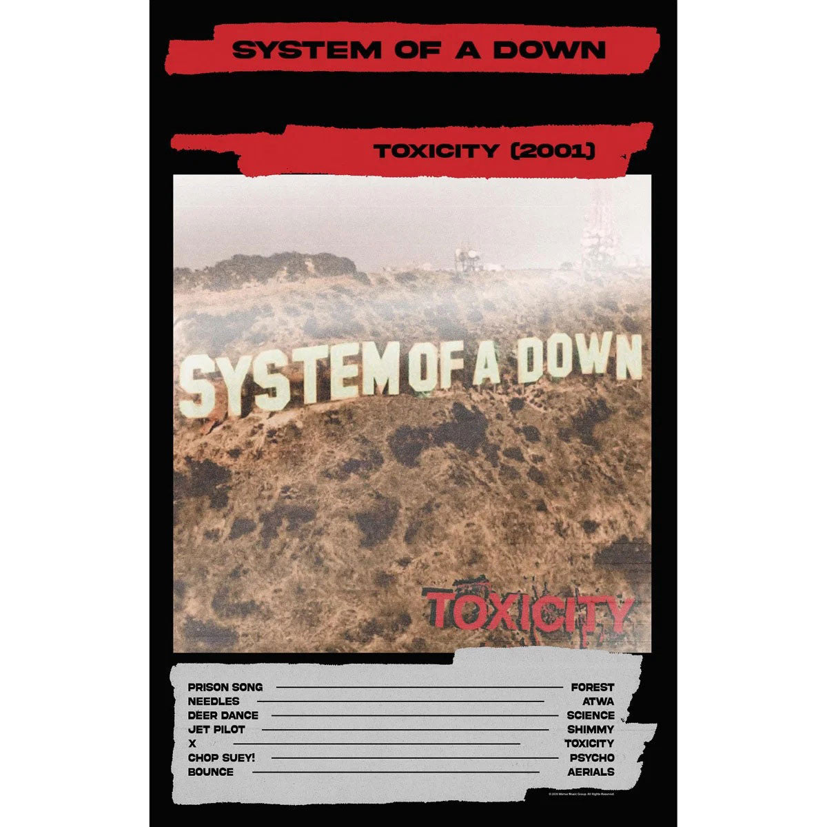 System Of A Down Textile Poster: Toxicity