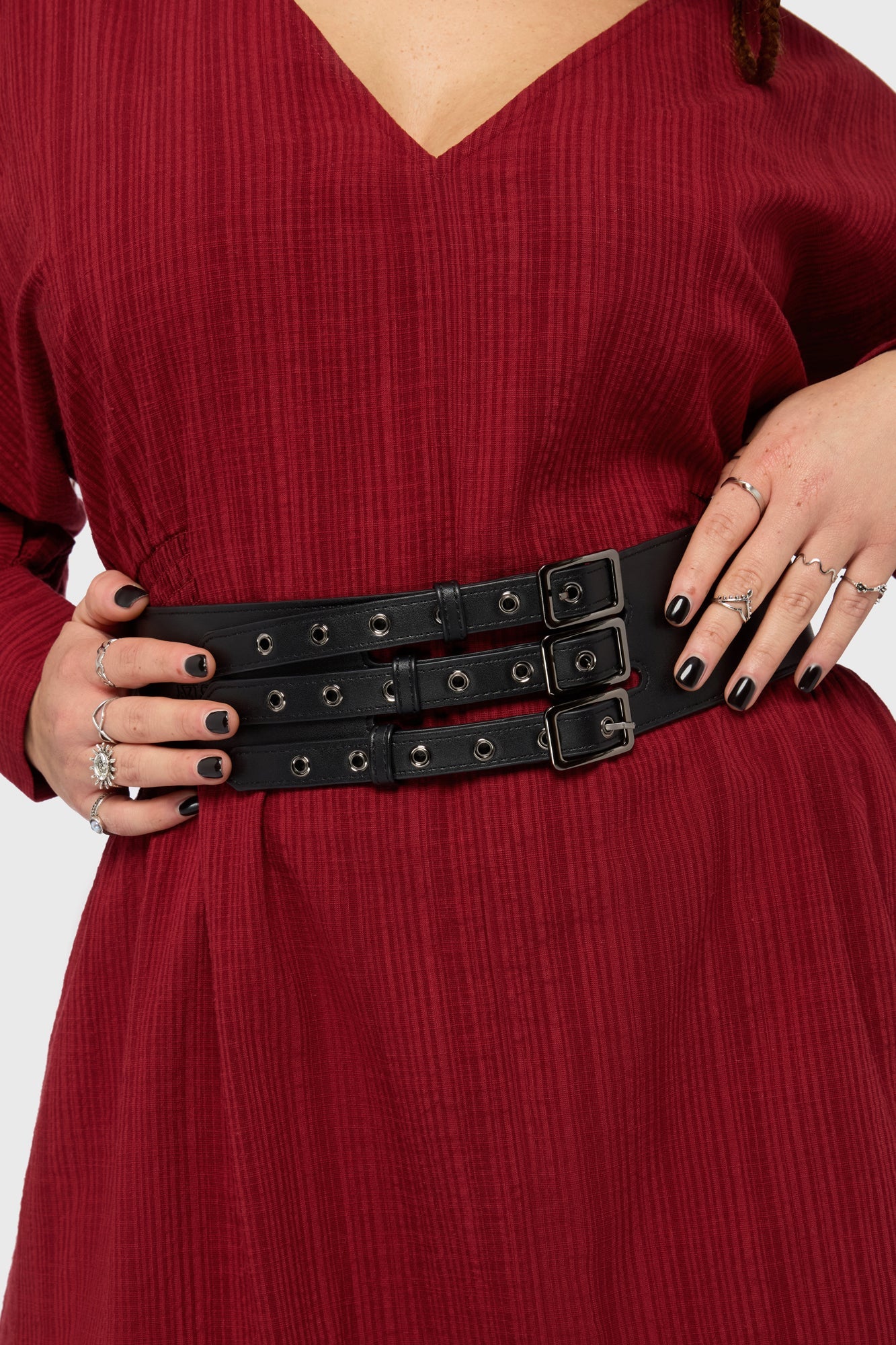 Venomous Rose Double Buckle Belt (✦ Killstar)