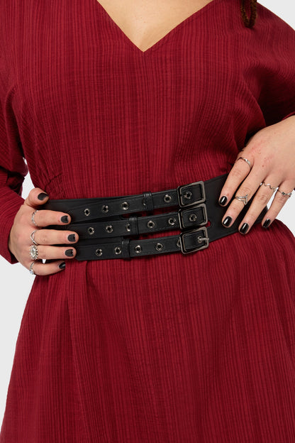 Venomous Rose Double Buckle Belt (✦ Killstar)