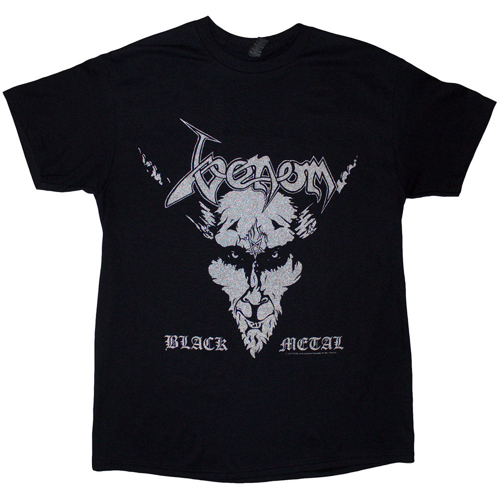 Venom Unisex T-Shirt: Black Metal (Black) (Back Print)