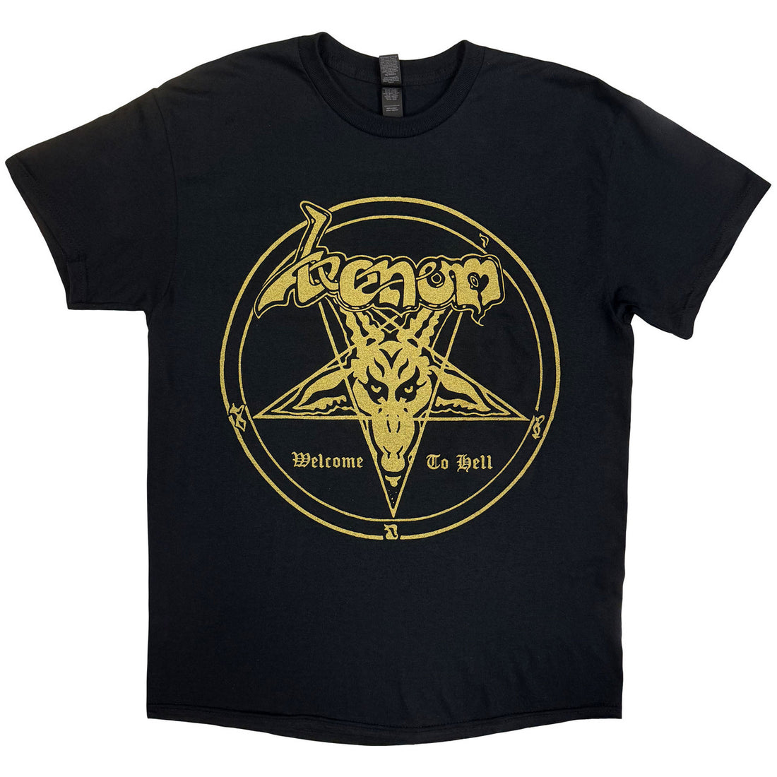 Venom Unisex T-Shirt: Welcome To Hell (Black) (Back Print)