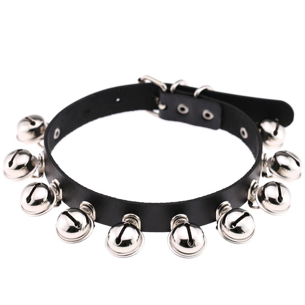 Vegan Leather Neckband: Bell