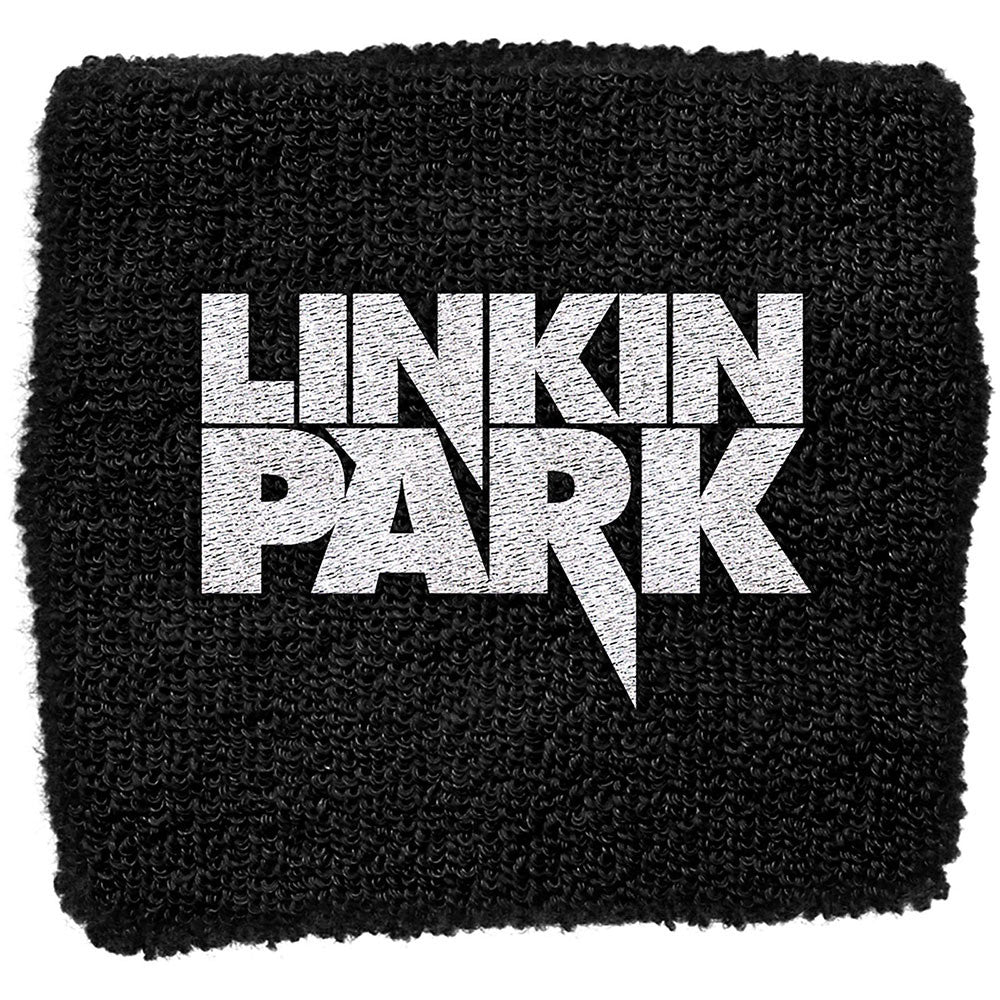 Linkin Park Embroidered Wristband: Logo (Black)