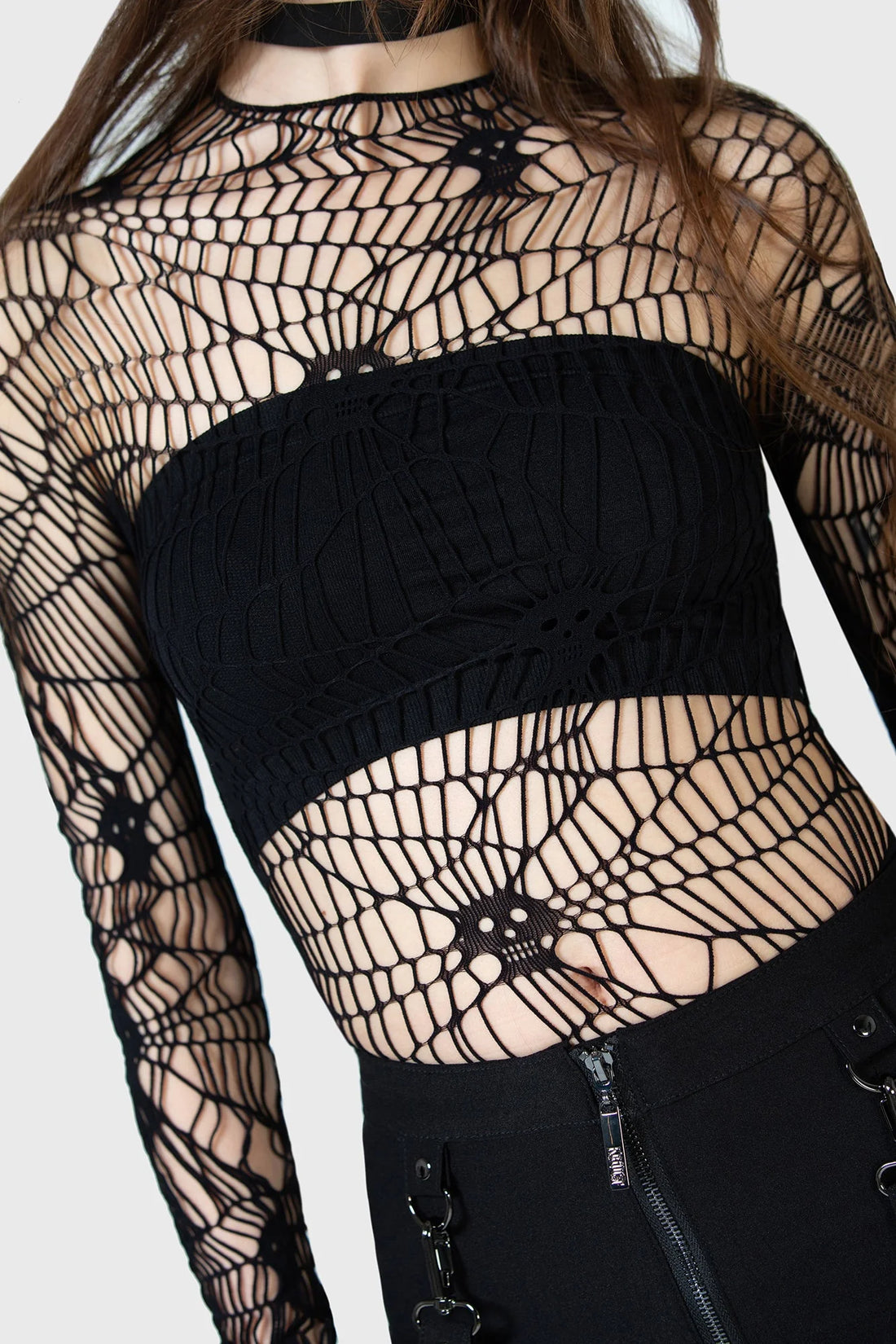 Webs Grasp Long Sleeve Top (✦ Killstar)