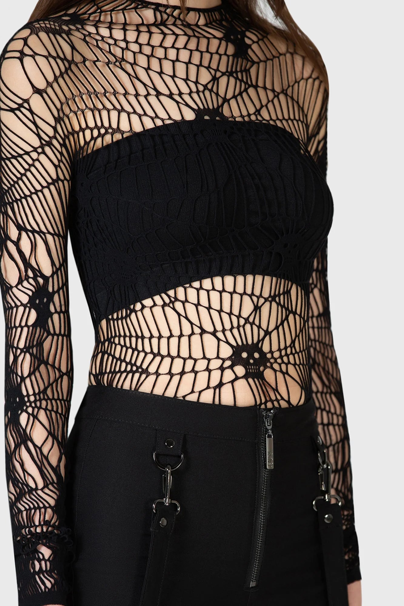 Webs Grasp Long Sleeve Top (✦ Killstar)