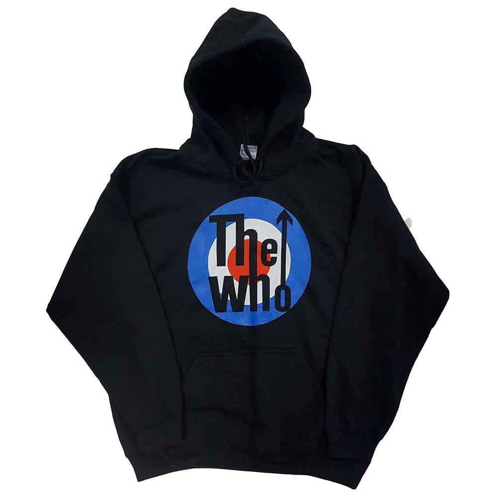 The Who Unisex Pullover Hoodie: Target Classic (Black)