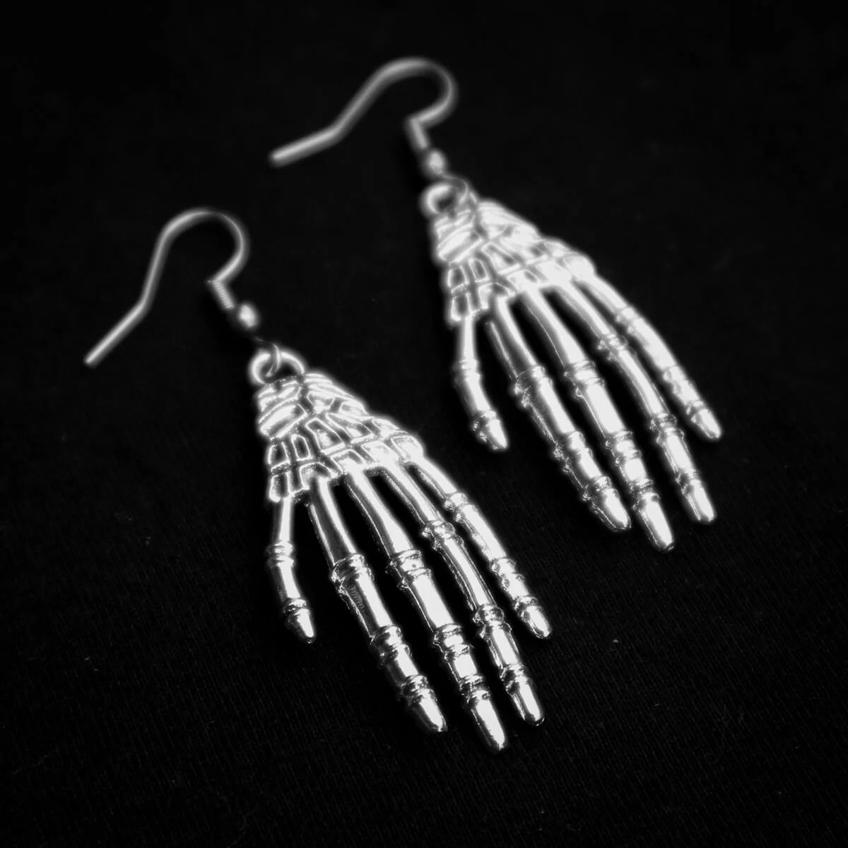 Skeleton Hand Earrings