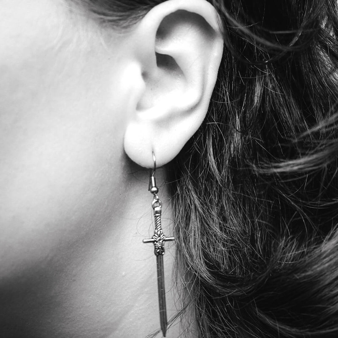 Sword Earrings