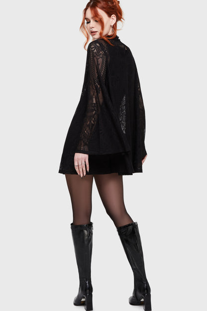 Waltz In Mourning Mini Dress (✦ Killstar)