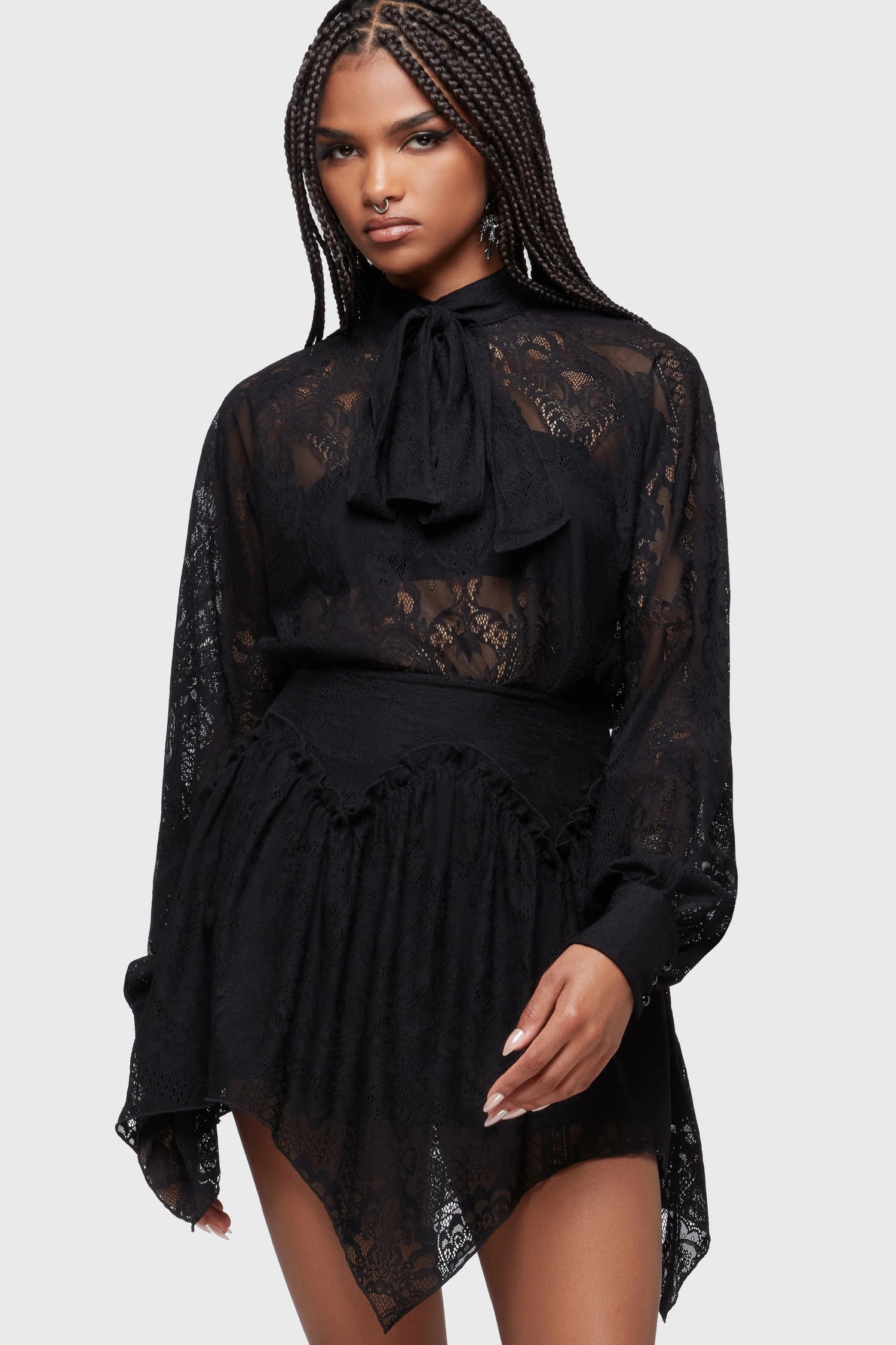 Wicked Waltz Mini Skirt (✦ Killstar)