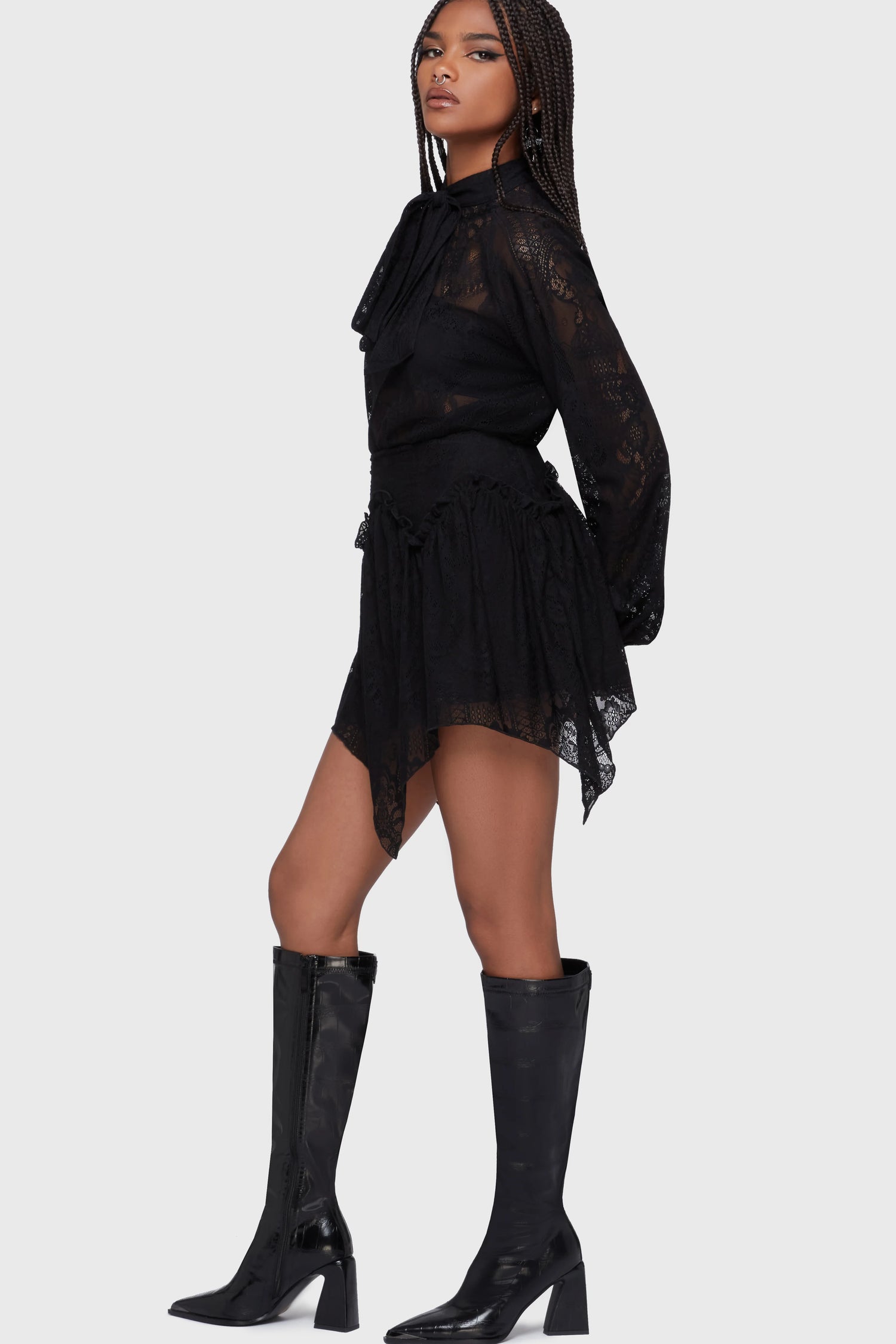 Wicked Waltz Mini Skirt (✦ Killstar)