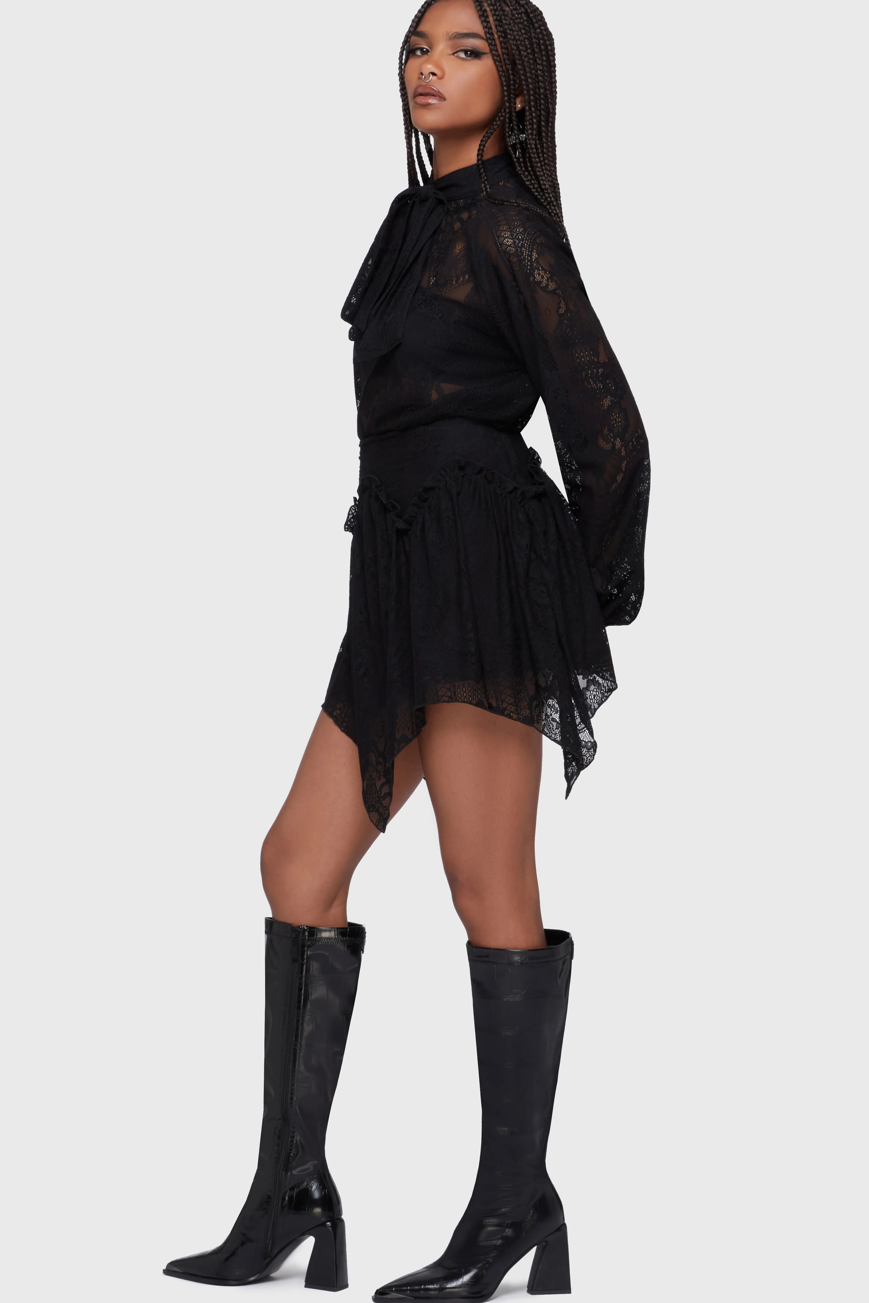 Wicked Waltz Mini Skirt (✦ Killstar)