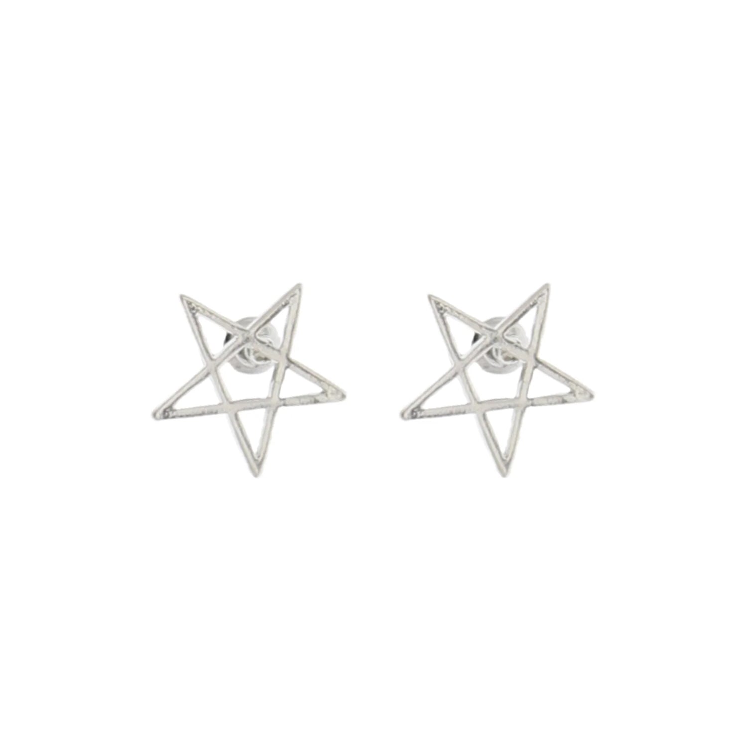 Pentagram Stud Earrings