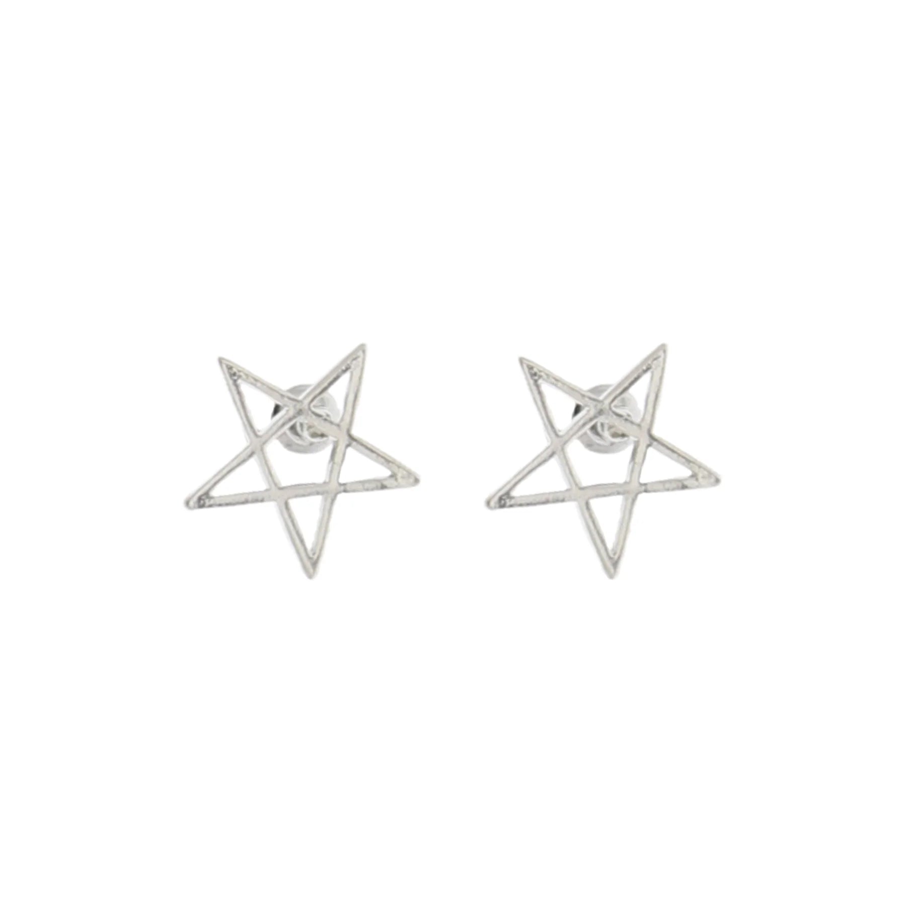 Pentagram Stud Earrings