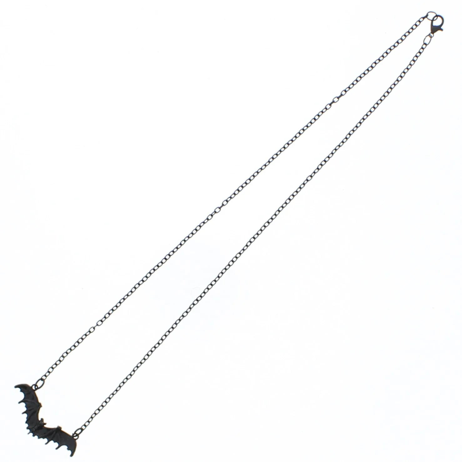 Black Bat Chain Necklace